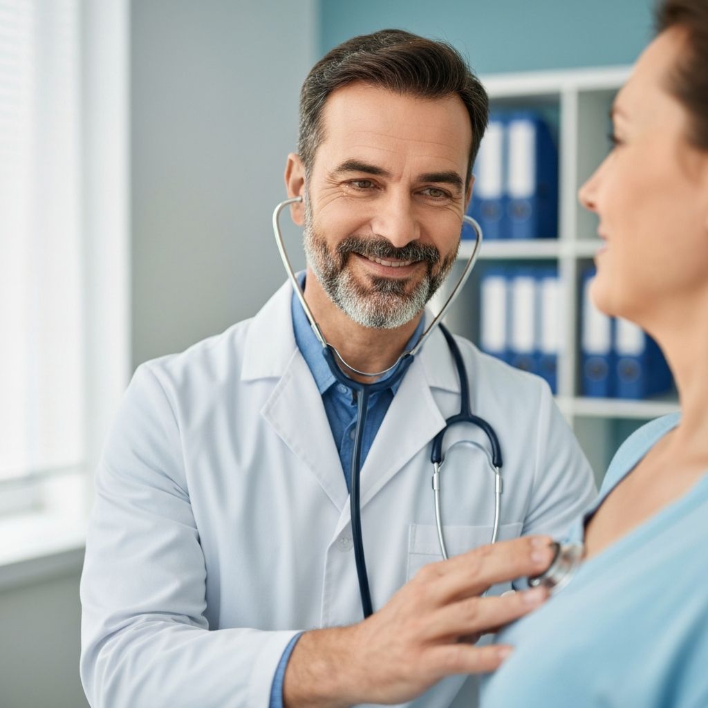 Arzt bei chronischer Behandlung